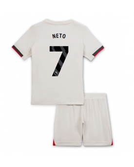 Chelsea Pedro Neto #7 Echipament de Fotbal Replică 2025-26 Copii Deplasare (+ Șorturi)
